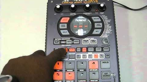 Roland SP-404SX Resampling with Effect attached