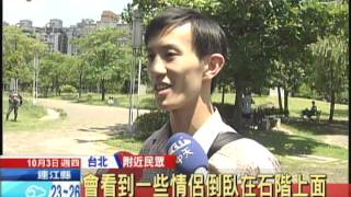 20131003中天新聞 「過度親密」舉動 傅天穎與男友遭起訴