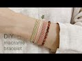 DIY | macrame embroidery thread bracelet | 마크라메 자수실 팔찌