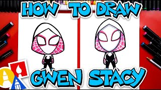 how to draw gwen stacy spider gwen