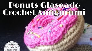 Donuts glaseado Crochet Amigurumi