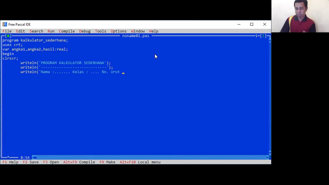 Tutorial Membuat Program Kalkulator Sederhana dengan Pascal - YouTube