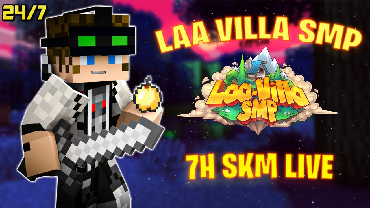 MINECRAFT LIVE LAA VILLA SMP PUBLIC SERVER FULL GRIND - YouTube