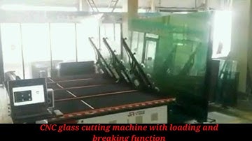 CNC glass cutting machine with loading and breaking function