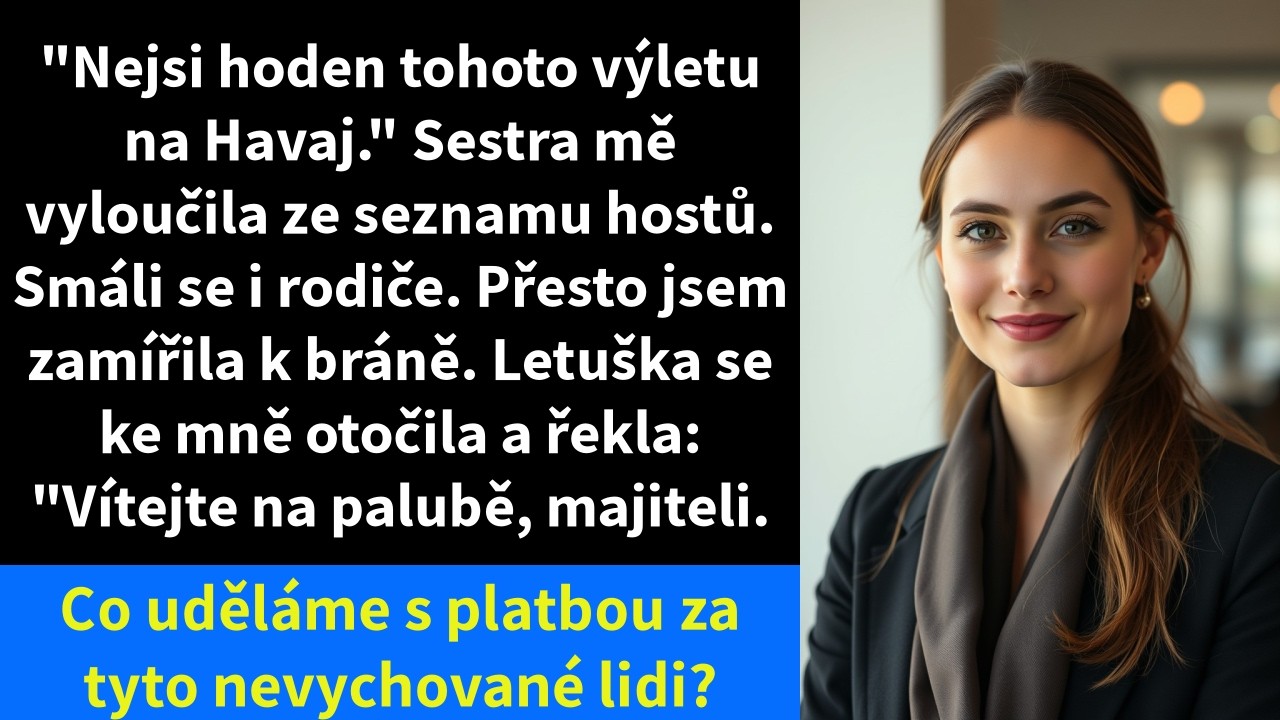 Seděla jsem u snídaně s kávou v oblíbeném hrnku, když mi na telefonu vyskočilo video od neteře. Cinkaly skleničky, smích, a v pozadí naše rodinné letadlo. „Příprava na každoroční rodinný výlet,"...