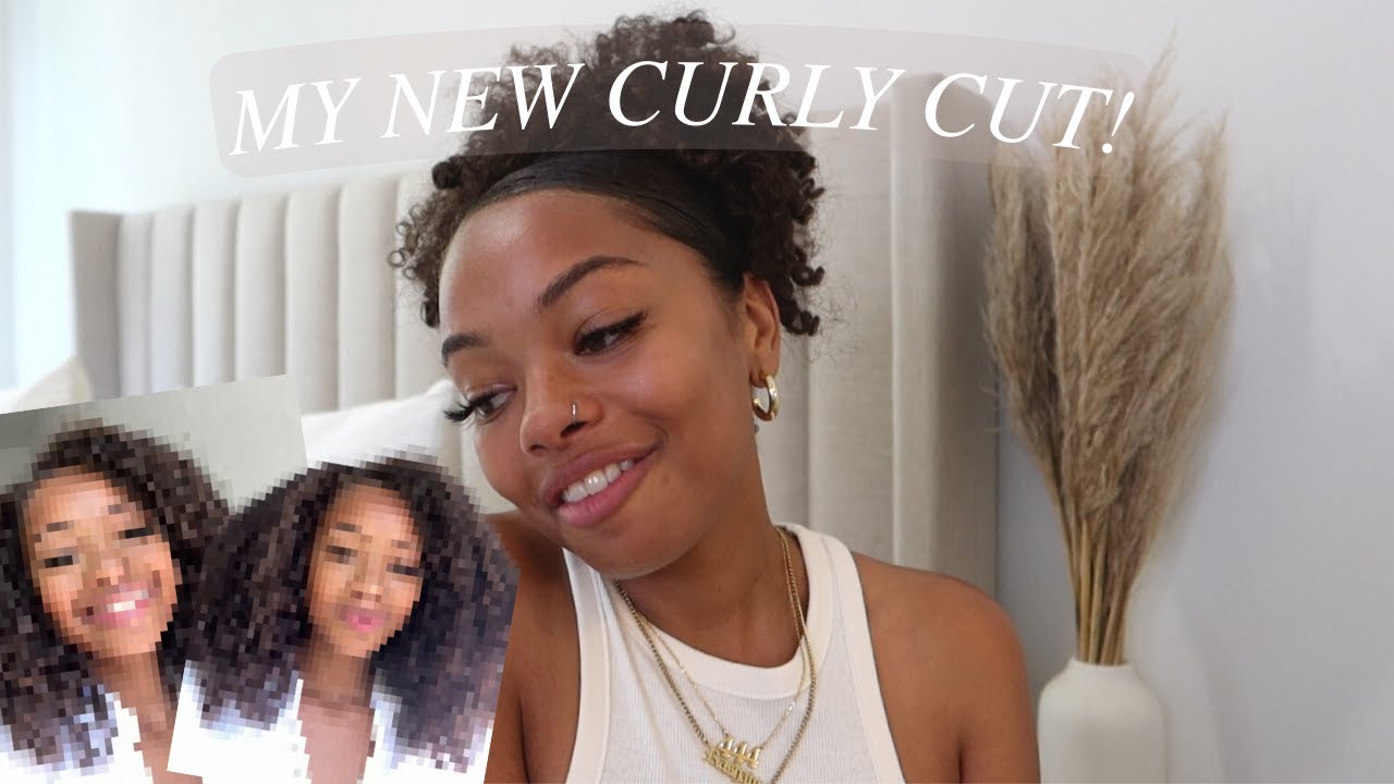 MY NEW CURLY HAIRCUT! * healthy hair journey - YouTube