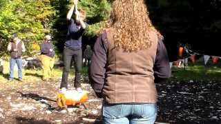 Humboldt State Logtoberfest 2013 Women's Underhand Speed