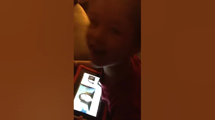 3 year old imitating "Girl trying to Sing" video