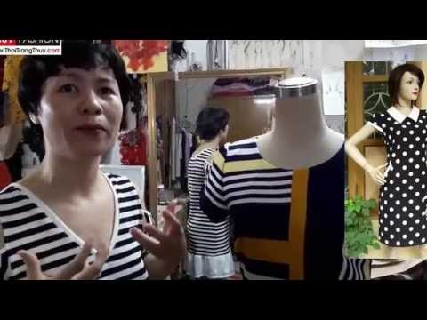 Dậy cắt may: Thiết kế váy suông thân trước tại Thời Trang Thủy - Design shift dress