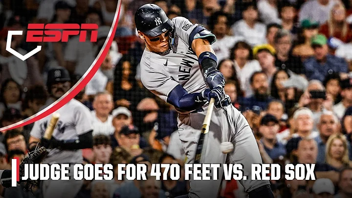 470 FEET?! 😳 Aaron Judge CRUSHES home run vs. Red Sox | ESPN MLB