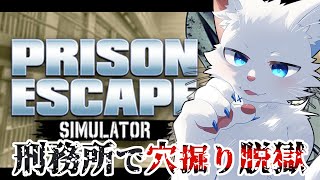 【Prison Escape Simulator: Dig Out】猫獣人が穴掘って脱獄する【ケモノVtuber】