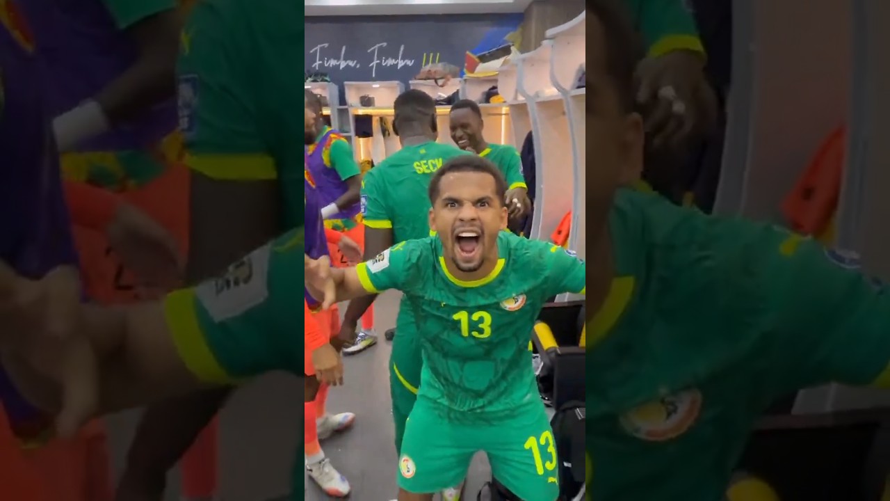 😂❤️🇸🇳 Les Lions du Sénégal après avoir battu la RDC à Kinshasa #football #shorts