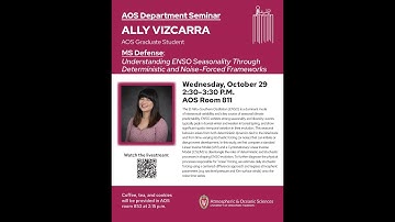 UW-AOS Department Seminar - October 29, 2025 - Ally Vizcarra