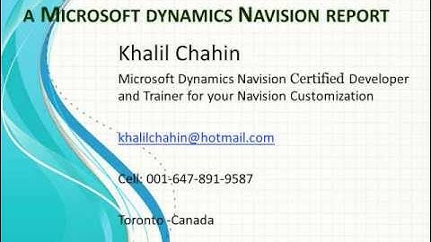 Online Microsoft Dynamics Nav 2018 and Dynamics 365 Training Courses and development in Ontario.