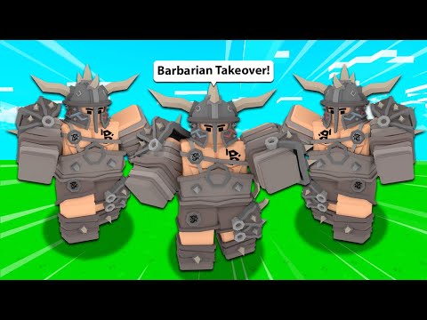 Testing the Nerf barbarian Kit (Roblox Bedwars) 