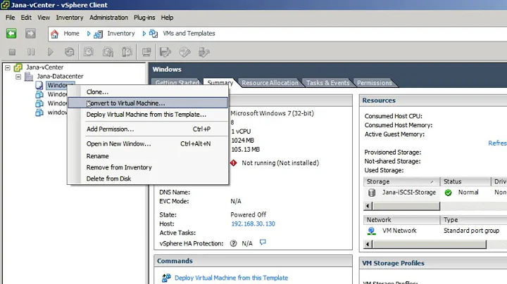 VMware Basics - How To Create a Template for Virtual Machine