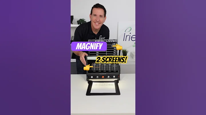 Magnify on 2 screens! Add CloverView XL to CloverBook Pro XL #visioncare  #accessibility