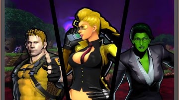 Ultimate Marvel vs Capcom 3: C. Viper, Chris, and She-Hulk arcade playthrough