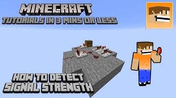How to Detect Signal Strength - Minecraft Tutorials in 3 Minutes or Less | Minecraft 1.16