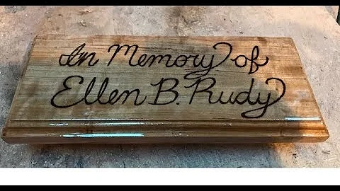 Plaque for Ellen B. Rudy