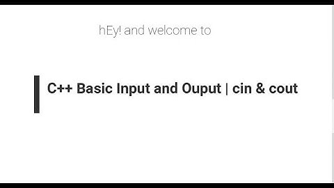 #6. C++ Basic Input and Output