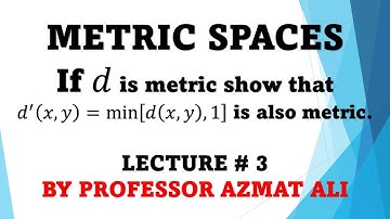 LECTURE # 3|| PROBLEM # 2|| SHOW THAT  d