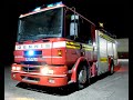 UK Dennis Sabre Fire Engine Install Blue Lights, Siren and Demo