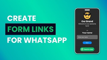 How to create FORM LINKS for WhatsApp | Walink