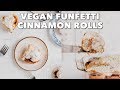 Vegan funfetti cinnamon rolls  two market girls