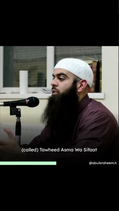 3 Categories of Tawheed in under 40 seconds.