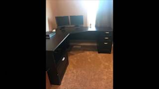 Tvilum Dawson TV Stand for TVs up to 56;, White and Oak Expert Desk Assembly Corner Or L-Shape Desk Furniture Assembly Service in Las Vegas NV