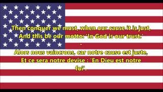 Hymne national des États-Unis - National Anthem of USA (EN/FR Paroles)