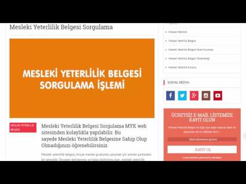 Mesleki Yeterlilik Belgesi Sorgulama | artunbelgelendirme.com.tr