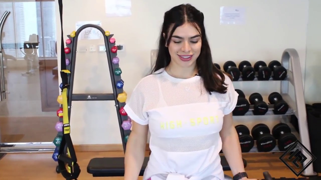 تمارين الصباح في الچيم لي السيدات تمارين لو انتي اول مره تروحي الچيم Morning exercises in the ladie