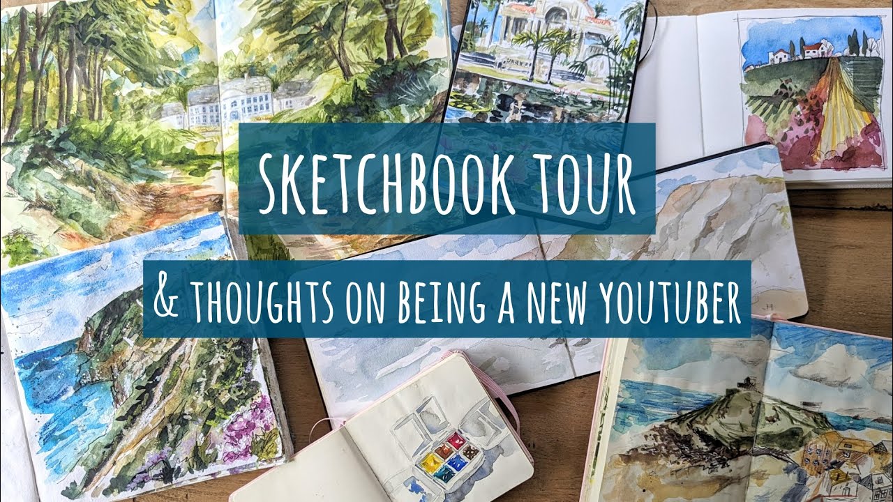 Tour of my First Finished Sketchbook & 2023 Work so far || Seven Months ...