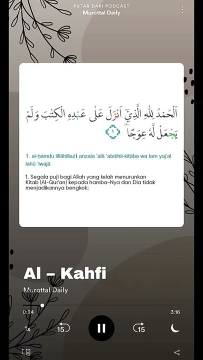 Story WA Surat Al - Kahfi 1-4 #shorts #alkahfi #jumatberkah