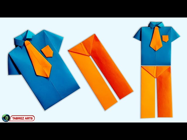 How to Make Paper Pants - Easy Origami Crafts. 