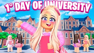 FIRST DAY OF UNIVERSITY IN ROBLOX BROOKHAVEN!