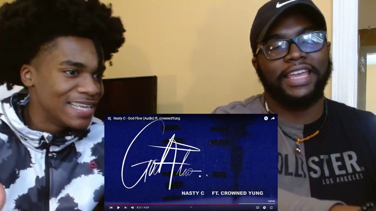 Nasty C - God Flow (Audio) ft. crownedYung - REACTION