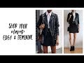 Shop Your Closet: Edgy Feminine Style | Curated Capsule Closet | Fashion Envy
