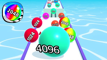 Ball Run 2048 - All Levels Gameplay Android, iOS ( Levels 4090 )