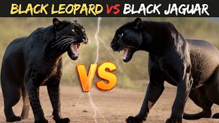 Black leopard Vs Black Jaguar