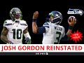 BREAKING: Josh Gordon Reinstated By NFL, Eligible To Play For Seattle Seahawks Starting In Week 16