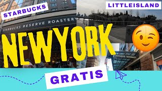 💥SITIOS GRATIS EN 🗽NUEVA YORK chelsea market, little island y new york roastery Starbucks reserve