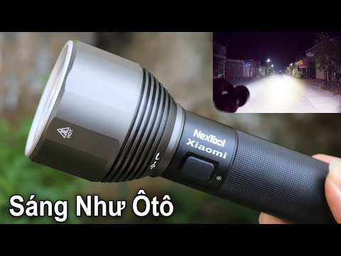 Đèn Pin Gì Mà Sáng Như Ôtô Luôn Vậy - Test Đèn Pin Siêu Sáng Giá Rẻ XIAOMI NEXTOOL