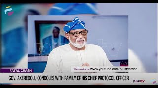 Gov. Akeredolu Condoles with Family of His Chief Protocol Officer (News | Nigeria)