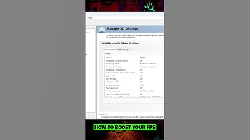 Do These NVIDIA Control Panel Settings To Boost FPS For Gaming 🚀#shorts #shortsfeed #youtubeshorts