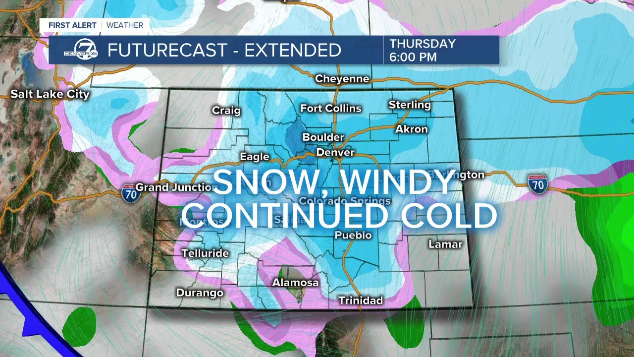 More snow for Colorado on Thursday - YouTube
