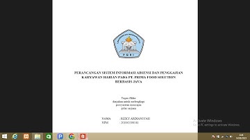 Simulasi Aplikasi Tugas Akhir  UNINDRA || Rizky Ardiansyah-201943500541