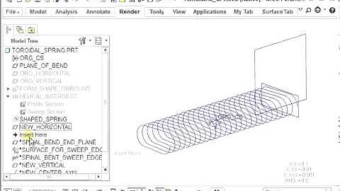 Creo Parametric - Toroidal Spring